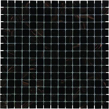 Amsterdam 32,2x32,2x0,4 Black / Gold mix Soft Grain Glass Basic Serie Square