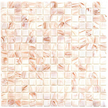 Amsterdam 32,2x32,2x0,4 Cream Golden Vein Glass Gold Serie Square